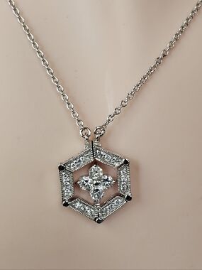 Authentic Vintage Victoria Wieck 2 In 1 Absolute Necklace Sterling Silver 18"